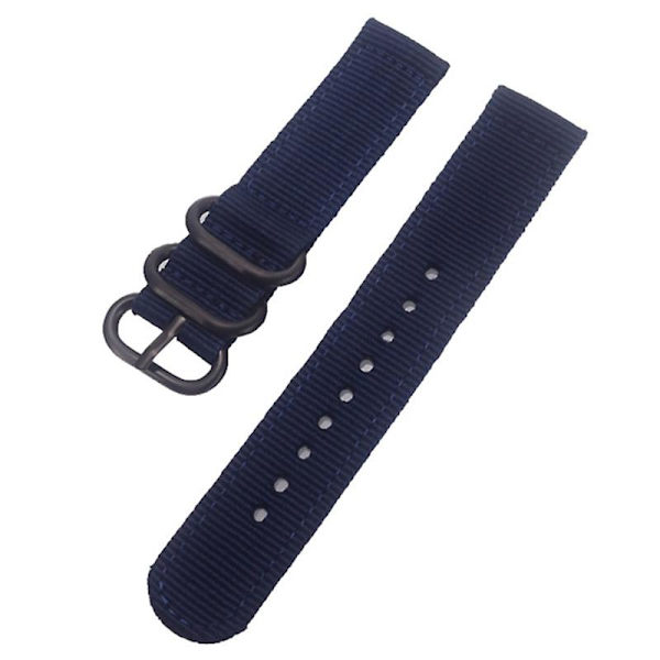 Armband för Suunto 9/9 Baro/7/D5 Klocka 24mm Nylon Armband Smart Klocka Band med Rund Spänne Blue