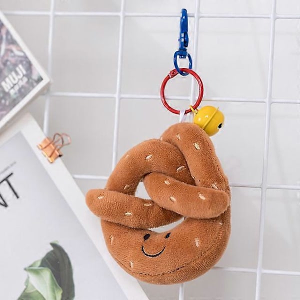 Sød Plys Croissant Legetøj Udstoppede Simulation Mad Brød Blød Dukke Børnelegetøj Soveværelse Søvn Piger Fødselsdagsgave Udstoppede Dyr 10cm Pretzel