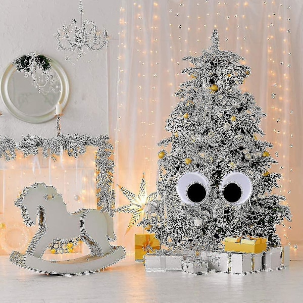 10-pack Stora Jumbo Självhäftande Ögon för Julparty Handgjorda DIY-projekt (76mm/3\") Guanguan