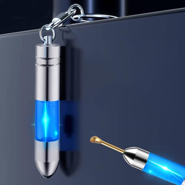 Statisk Eliminator Bærbar Elektrostatisk Aflader Anti-Statisk Nøglering Værktøj Mini blue