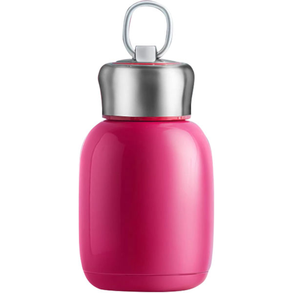 Liten vakuumisolerad vattenflaska 9,4 oz Mini termosmugg Bärbar rostfritt stål Vakuumkaffekopp Resmugg Rose