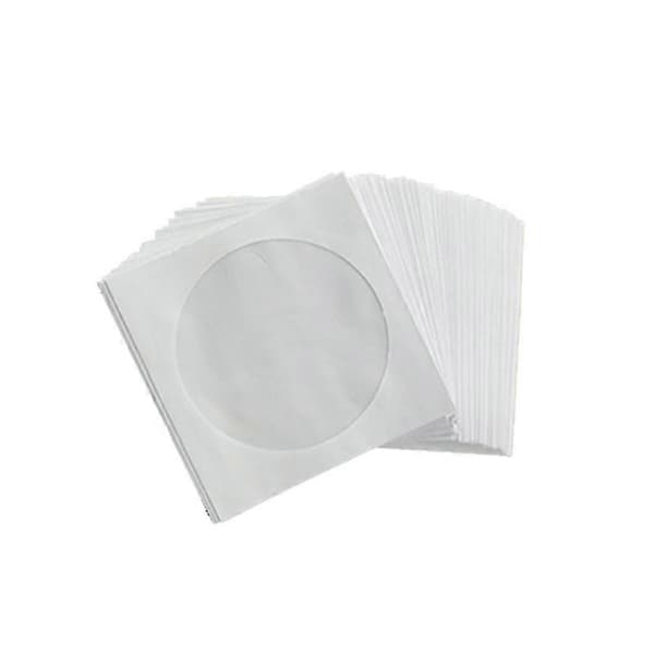 100 stk. papirkonvolutter for DVD-plate 8/12 cm Media Papirkonvolutter Holder 8cm