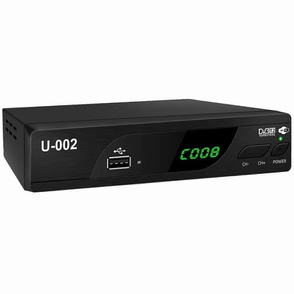 H.264 DVB-T2 U-002 WiFi TV-boks Smart 1080P TV-boks - EU-plugg