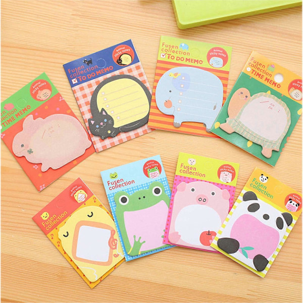 Luovat Tarrat Liimapaperit Eläimet Posted It Pads Piirretty Muistiinpanopaperit Esikoululaisille Panda