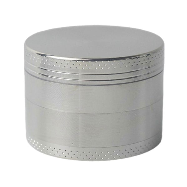 Grinder Metal Urte Grinder 1.6/2.5 tommer Krydderi Grinder Bærbar Krydderi Mixer til Maling af Tørrede Chilipebre Silver 40mm