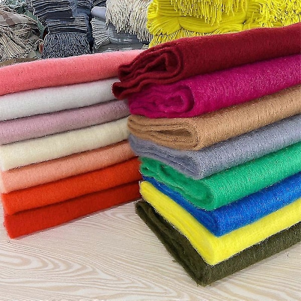 Tykt blødt glutinøst mohair tørklæde nyt klein blåt tørklæde dame sjal varmt tørklæde Pivot red