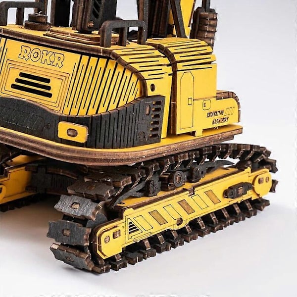 Rokr Kaivinkone Tekninen Ajoneuvo 3D Puinen Palapeli Lapsille ja Aikuisten Rakennuspalikat Sarja Parantaa Käytännöllisiä Taitoja TG508K TG603K Dump Truck
