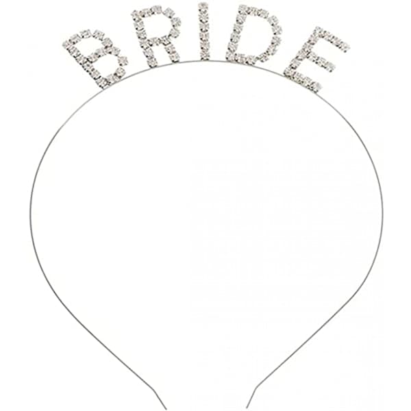 Fest Rhinestone Brudekrone Diadem til Kvinder Piger Prinsesse Krone Tilbehør----Sølv