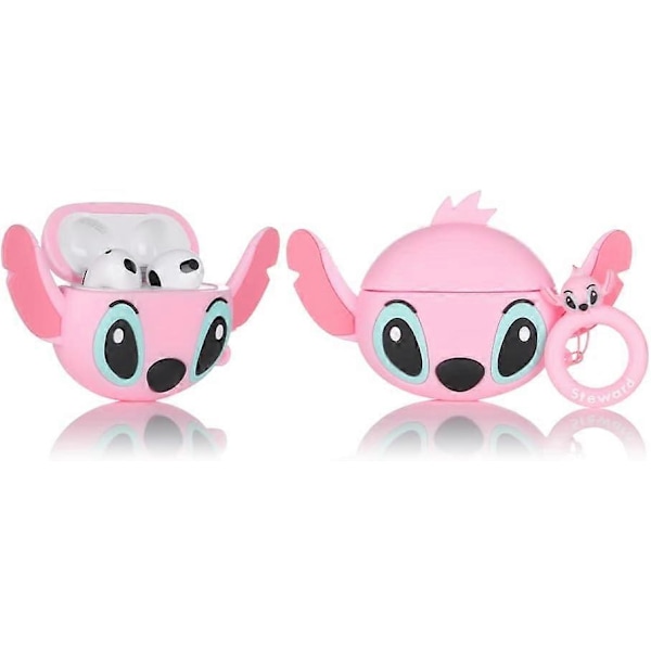 Passform designad för Airpods 3:e generationen 2021, Silikon Tecknad Söt Fodral Skyddande Stötsäkra Skal för Airpods 3 Angie standard