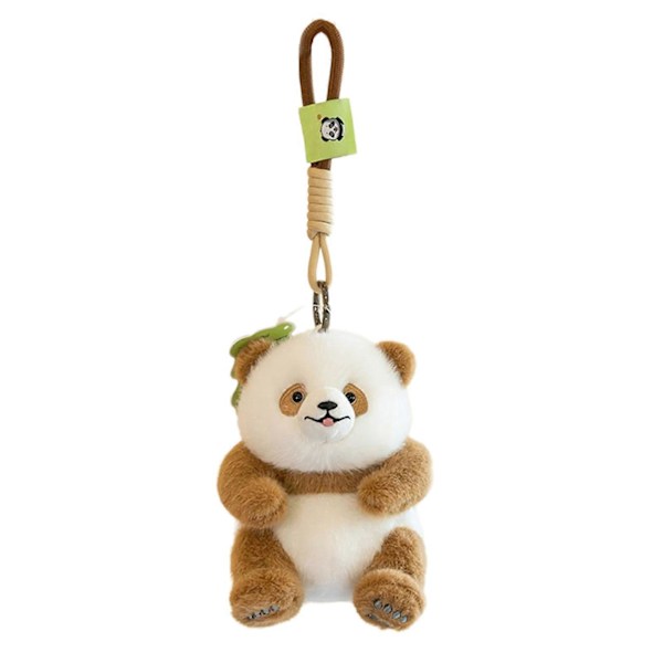 Suloinen Panda Avaimenperä Tukeva PP Puuvilla Sarjakuva Riipus Reppuun tai Käsilaukkuun Asusteeksi Arkikäyttöön Qizai