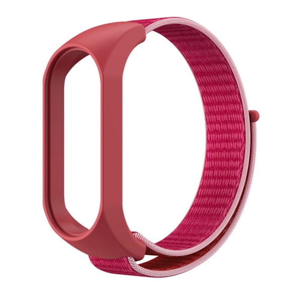 Klockarmband Vattentätt Justerbart Integrerat Mjukt TPU Enstycke Armbandsur Rem för Xiaomi Mi Band 5 6 7 Rose Red