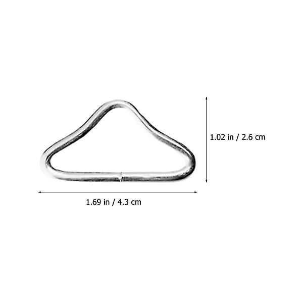 30 stk Trampoline Trekantspenner Metall Trekant Ringspenner Trekant Ringkoblinger Webbing Spenner
