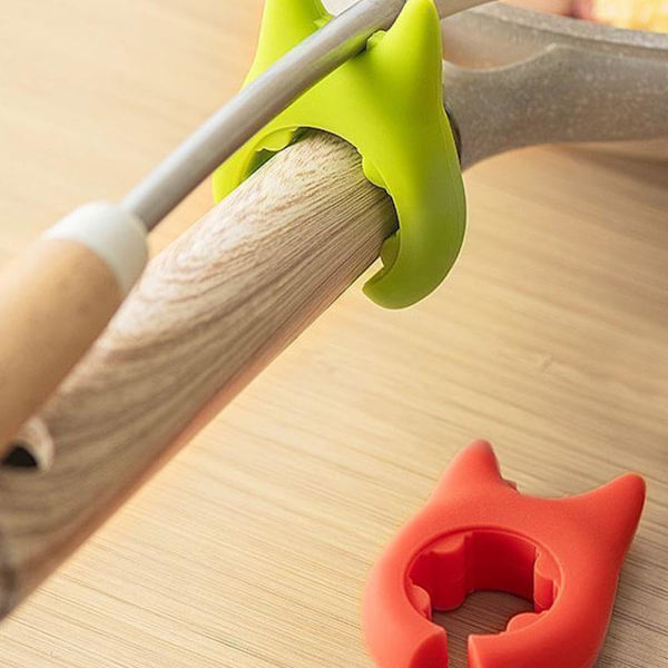 Sked Rest til Madlavning, Skridsikker Skeholder Komfurarrangør, Wok Spatelholder Silikone Justerbar Køkkenredskabs Hvile til Gryde Kog Over Spild Green 1pc