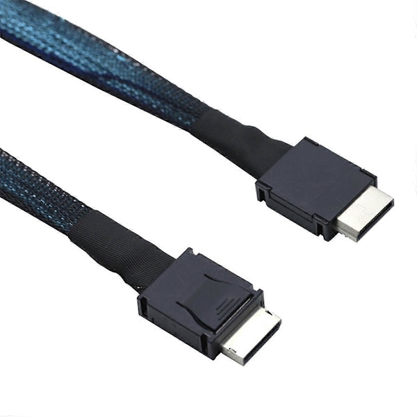 For PCIe Oculink SFF 8611 4I til Mini SAS SFF-8611 4I Server Super Speed Kabel Dataforlengelse Hann til Hann Overføringskabel