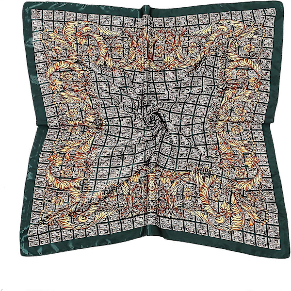 Huvudscarf i Silkesatin - Olaof Scarf för Kvinnor, Sova, Kvadratisk, Designer Bandana Olaof Scarf Style 13