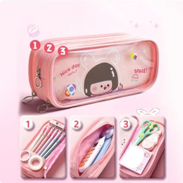 Transparent case Kawaii stationery case