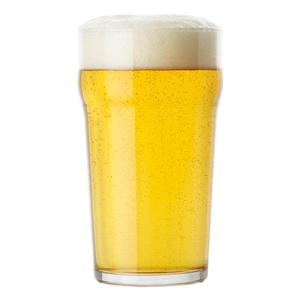 4-pak ølglas uprofileret / glas til øl - 57cl - 1 pint