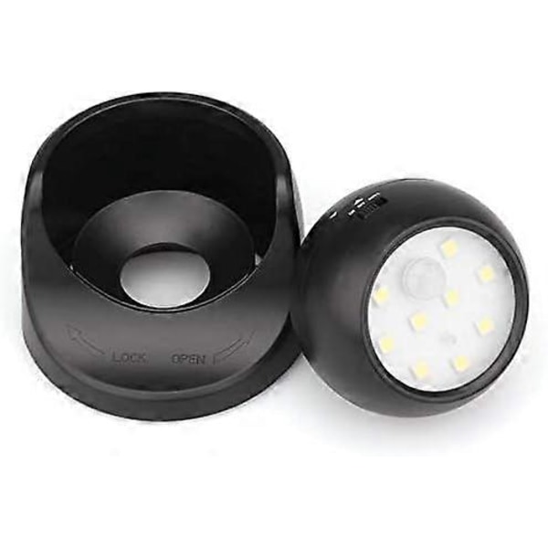 Udendørs væglampe med bevægelsessensor | 1000 Lumen LED udendørs belysning | Batteridrevet ledningsfri belysning | 360 graders drejning og hældning