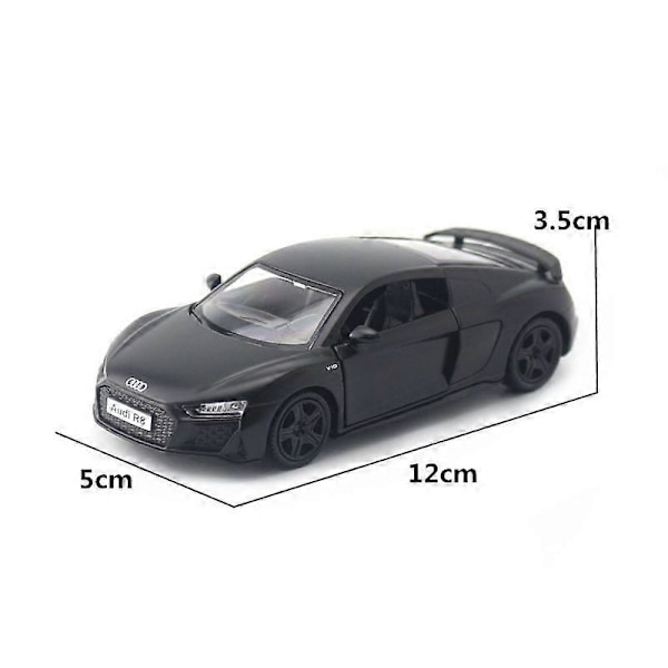 1:36 Mittakaavan Valmistettu Auton Malli, Luvanvaraiset Mallit, Tumman Musta Sarja, Hieno Laatu, Keräilyyn Sopiva, Pieni Auto, 12,5 cm, Tasku Leikki, Pojille 046M- R8