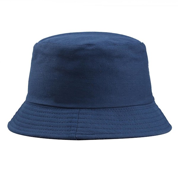 Bucket Hat Bredbrättad Solskydd Vardaglig Stil Fiskehatt Solhatt Utomhus Herr Dam Bucket Keps för Denim blue