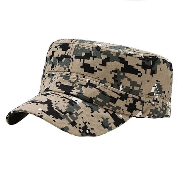 Militær Kasket Camouflage Camo - Grå eller beige