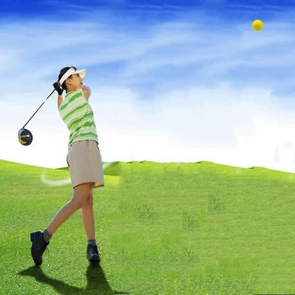 12 Skum Golf Træningsbolde, farvede Golfbolde, bulebestandige, holdbare, begrænset flyvning, bløde golfbolde til indendørs kælder baghave træning