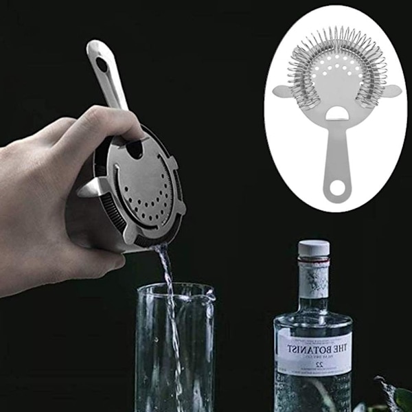 2 stk. Cocktailsi, rustfrit stål, barsi, cocktailsi, filtreringsværktøj til bar, restaurant, hjem
