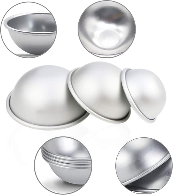 3-delt kuppel, aluminium kageform, buddingform