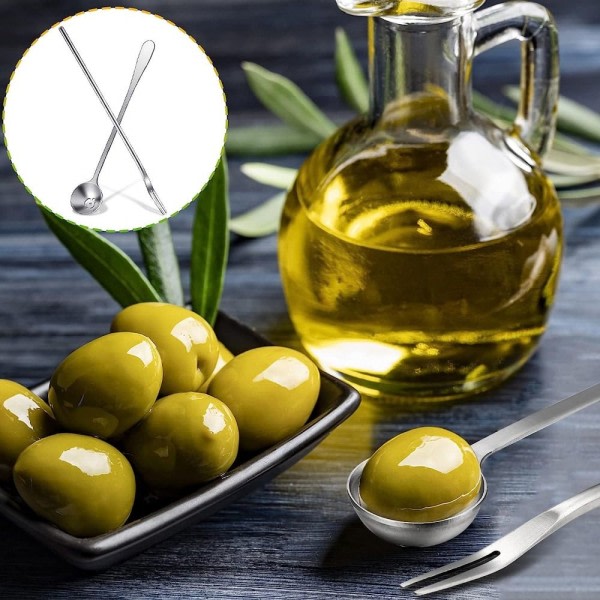 4 kpl suolakurkkuhaarukka oliivi lusikka LUSIKKA