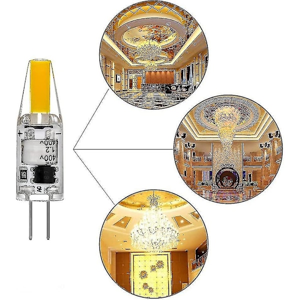 G4 LED 220V 3W 2700K Varmvit 160lm, Silikonlampor Ersätter Traditionella 30W Halogenlampor, 5-pack