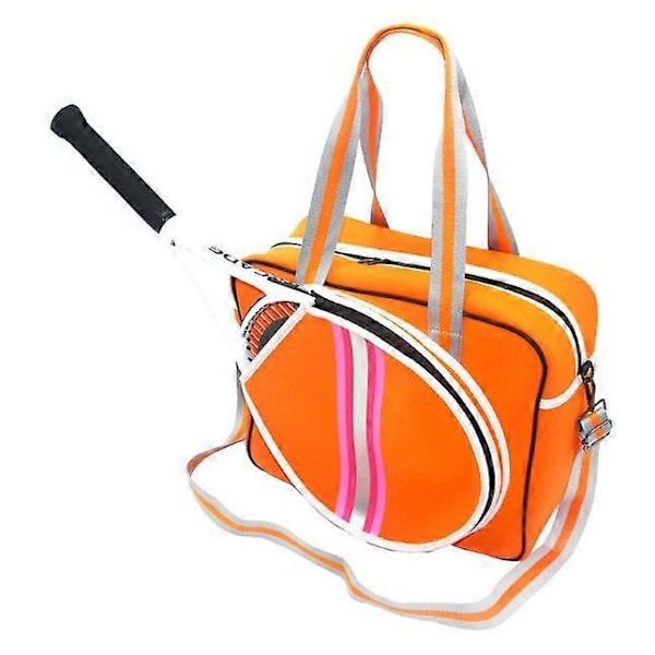 Tennisbag Tennis Ryggsekk, Store Tennisbagger for Kvinner orange