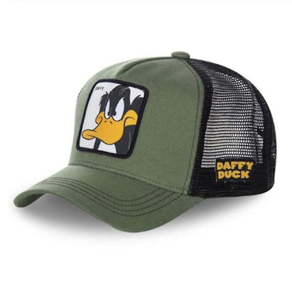 Anime Snapback puuvillainen baseball-lippis DUCK GREEN
