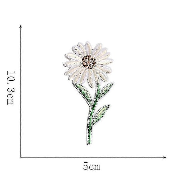 36 stk. Blomst Applikationer Patches Strygning Broderet Patches Blandet Farve Høj Kvalitet Cy 39 items
