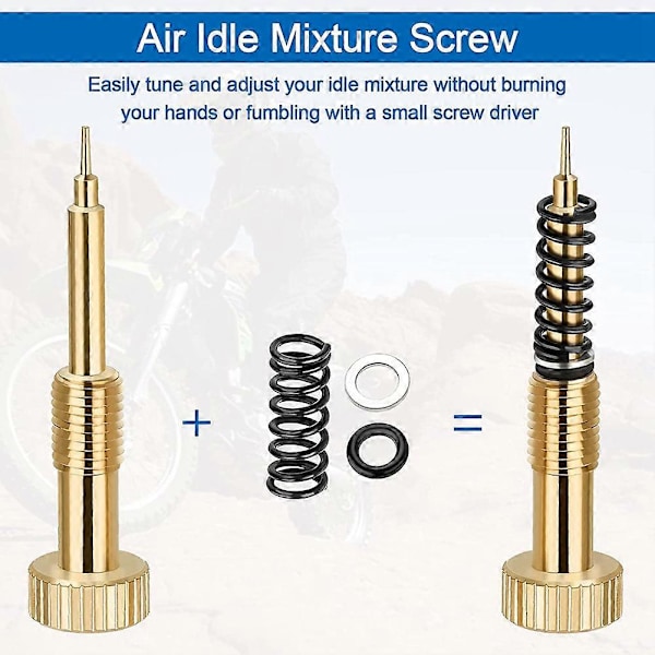 Pro Carb Rebuild Kit, Luft-Brennstoff-Blandingskruesett, for Keihin CV CVK Forgassere, Big Twin 1990-1999, Twin