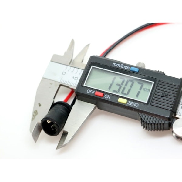 T10 w5w led / halogen stik / fatning 10-pak blød sort