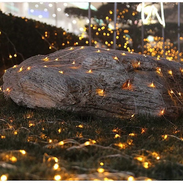 2*2M LED-ljusnät med 204 LED-lampor Julnät med kontrollbox