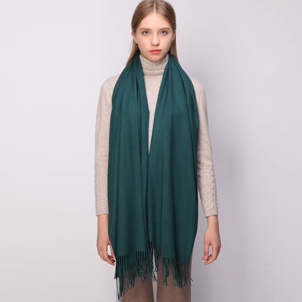 Dame Tørklæder Pashmina Sjaler og Wraps til Bryllupssjaler til Kvinder Vinter Green