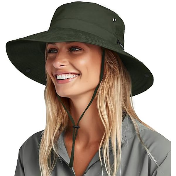 Unisex Solhat til Kvinder Mænd UV Beskyttelse Sommer Bred Skygge Pakkelig Vandring Fiskeri Cowboy Hat