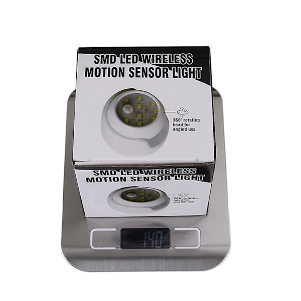 360 Batteridriven Inomhus/Utomhus Trädgårds Rörelsesensor Säkerhets LED-lampa white