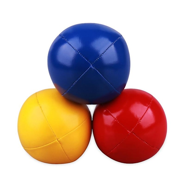 3 st Jugglingboll Set Panel Läder Professionell Jugglingboll för Nybörjare Barn Vuxen Yellow and Black