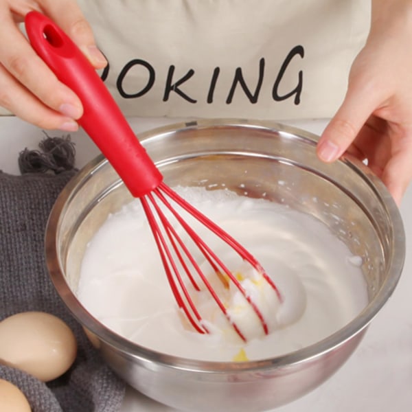 2-pack silikonäggvispar, non-stick handäggvispar, multifunktionell handmixer för matlagning och bakning