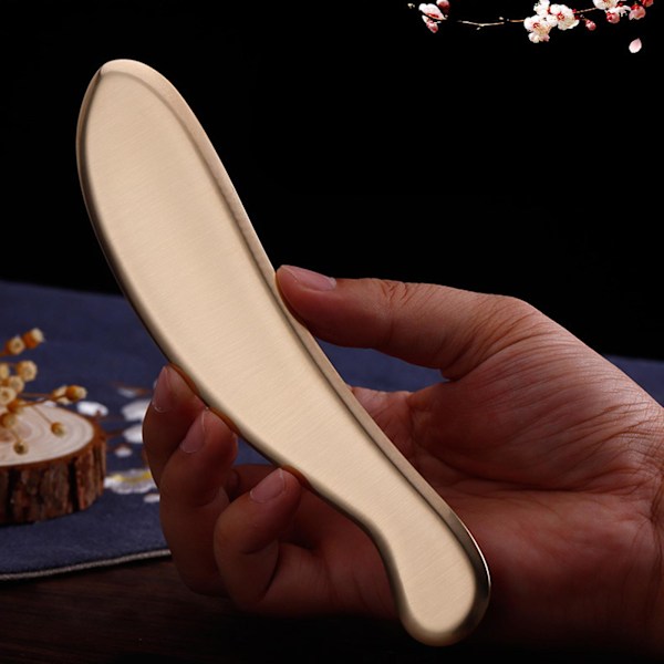 Koppar Skrapbräda Kroppsakupunktur Massage Muskelsmärta Relief Gua Sha Verktyg För Spa Akupunktur Trigger Point Terapi Large model