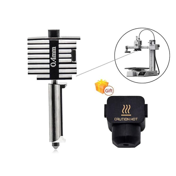 för Bambu Lab A1 Mini 0.4mm Munstycke Hotend Kit Härdat Stål 3D-skrivardel 0.4mm
