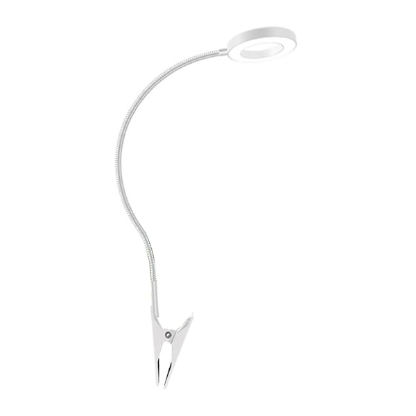 Fullspektrum Växtlampa med 360-graders Svanhals, Hög Ljusstyrka, Dimbar, Clip-on LED Växtlampa för Blommor White C