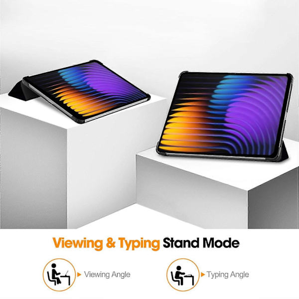 Til Xiaomi Pad 7 Pro/Pad 7 Etui Mønster Print Læder Stand Tablet Cover Multicolor Don't Touch Me
