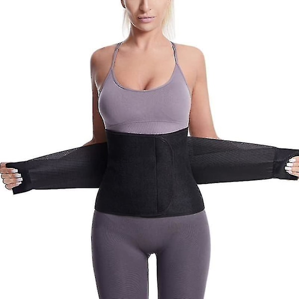 Postpartum Magband - C-snitt Magstöd Wrap Abdominalt Stöd För Återhämtning Efter Operation - Gördle För Bukplastik, hw Black XX-Large
