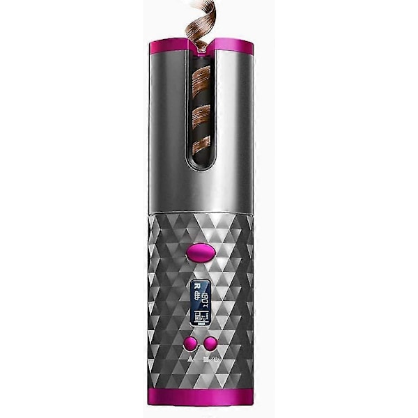 Trådløs automatisk krølltang med innebygd oppladbart batteri, USB-lading og oppladbar bærbar for reise