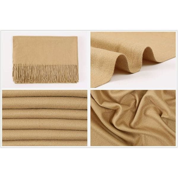 Dame Tørklæder Pashmina Sjaler og Wraps til Bryllupssjaler til Kvinder Vinter Pale Blue