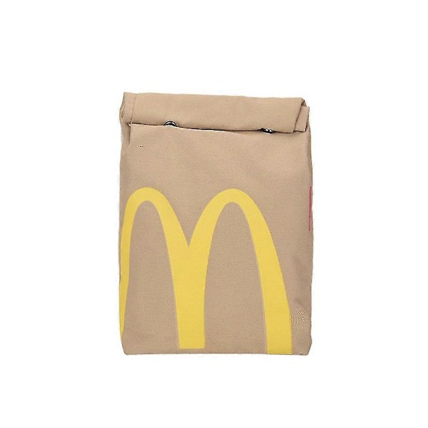 2024 Realistisk McDonalds Ryggsäck/Messenger Väska - Snabbmatspresenter Axelväska Student Fritid Messenger Bag