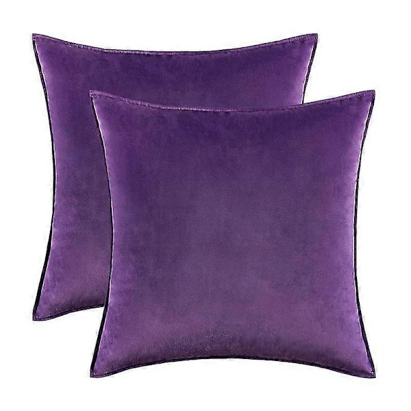 Heminredning Överdrag i Sammet, Supermjuk Plysch Midjekudde, Soffkuddöverdrag - storlek, färg 30*50cm, aubergine Lila 20
